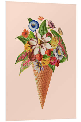 PVC print Botanical Pink Ice Cream