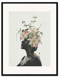 Ingelijste kunstdruk Lily Flower