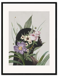 Ingelijste kunstdruk Purple Flower