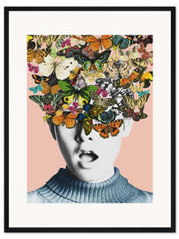 Gerahmter Kunstdruck Twiggy Surprise Butterflies