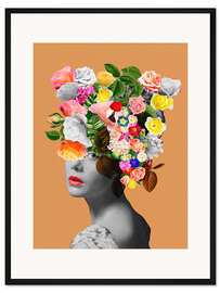 Gerahmter Kunstdruck Floral Potrait