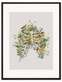 Gerahmter Kunstdruck Floral Thorax