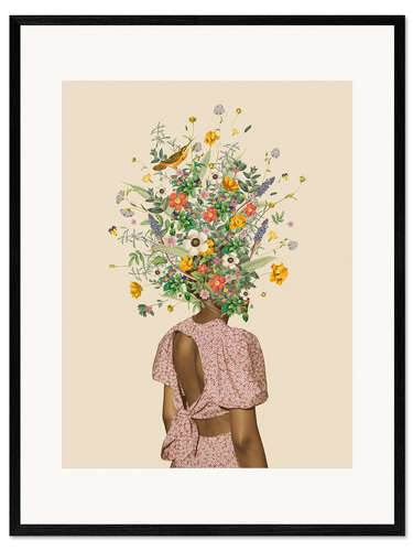 Impressão artística com moldura Wildflower Bouquet