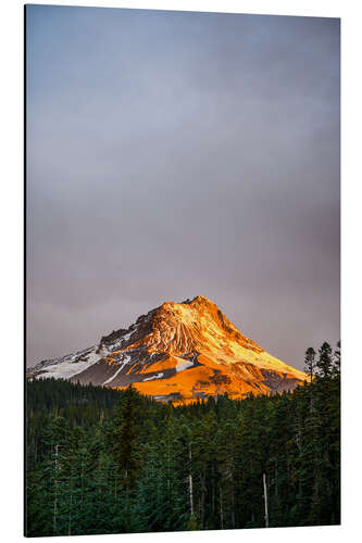 Alubild Mount Hood bei Sonnenaufgang