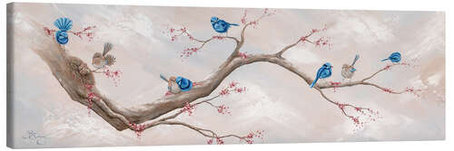 Quadro em tela Magical Fairy Wrens