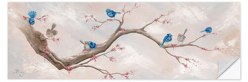 Sticker mural Magical Fairy Wrens