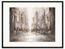 Gerahmter Kunstdruck City Life, New York