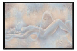 Gerahmter Kunstdruck Vishuddha Energy Wrap, weiblicher Akt