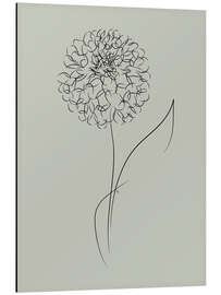 Magnettafel Pusteblume auf grün-grau