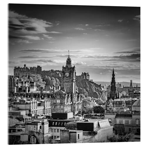 Tableau en verre acrylique Fantastic view over Edinburgh