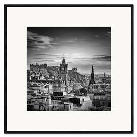Kunsttryk i ramme Fantastic view over Edinburgh