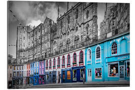 Tableau en plexi-alu Blue Accent, Victoria Street in Edinburgh