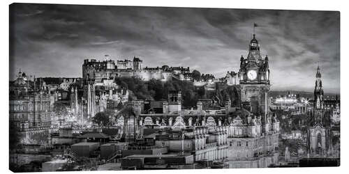 Tableau sur toile Evening impression from Edinburgh