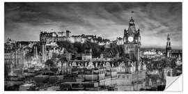 Selvklebende plakat Evening impression from Edinburgh