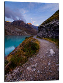 Gallery print Hiking trail at Mattmark, Switzerland