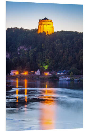 Foam board print Kelheim in the evening, Germany