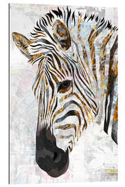 Galleriprint Zebra Gold and White