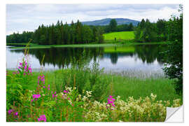 Wall sticker Lake-land countryside in Northern Europe