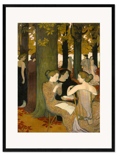 Kehystetty taidepainatus The Muses, 1893