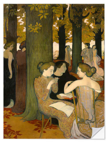 Selvklebende plakat The Muses, 1893