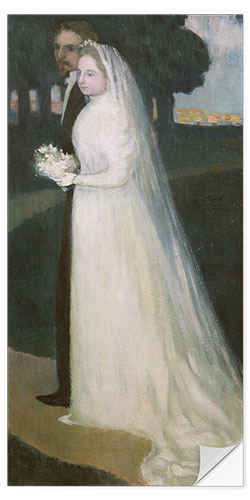 Autocolante decorativo Wedding of Marthe and Maurice, 1893