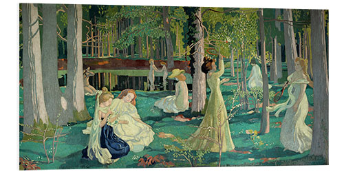 Foam board print The Badminton Players, 1900