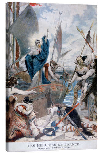 Canvas print St Genevieve, Heroine of France, 1896