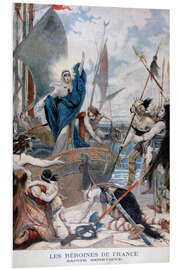 Foam board print St Genevieve, Heroine of France, 1896