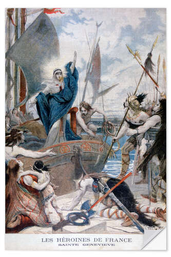Wall sticker St Genevieve, Heroine of France, 1896