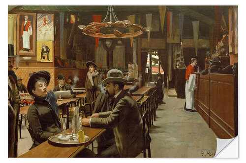 Selvklebende plakat Café de Montmartre, 1890