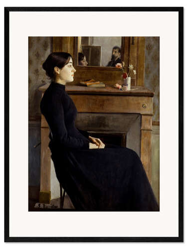 Impressão artística com moldura Female Figure, 1894
