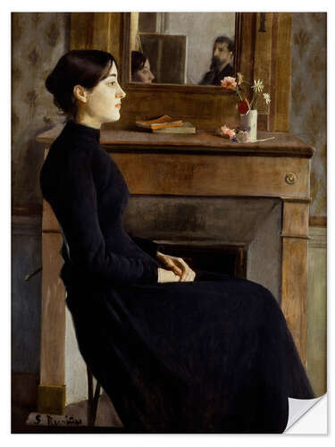 Selvklæbende plakat Female Figure, 1894