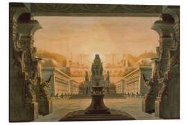 Magnettafel Bühnenbild für die Oper "Zauberflöte", von W. A. Mozart, 1816