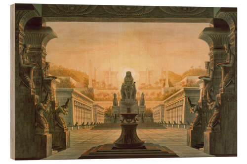 Puutaulu Stage Design for the Opera "Magic Flute", by W. A. ​​Mozart, 1816
