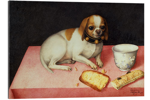 Galleritryk Puppy with Bread Slice