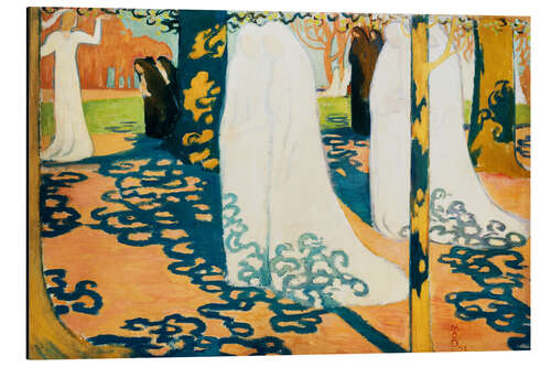 Tableau en aluminium Procession Under Trees, 1892