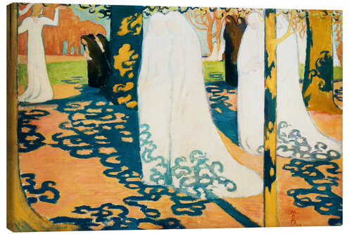 Canvas-taulu Procession Under Trees, 1892