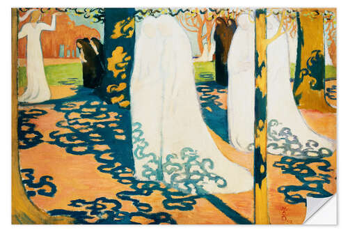 Sticker mural Procession Under Trees, 1892