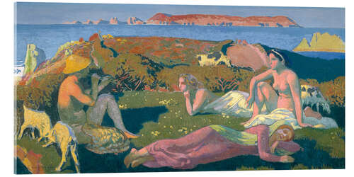 Quadro em acrílico "The Green Beach", Perros Guirec, 1909