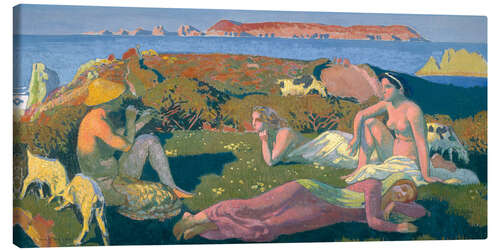 Stampa su tela "The Green Beach", Perros Guirec, 1909