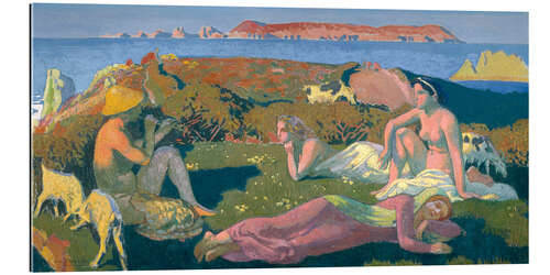 Tableau en plexi-alu "The Green Beach", Perros Guirec, 1909