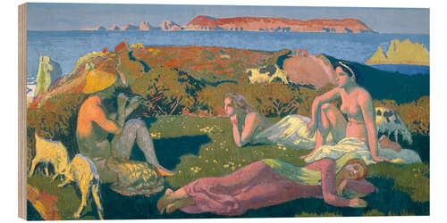 Wood print "The Green Beach", Perros Guirec, 1909