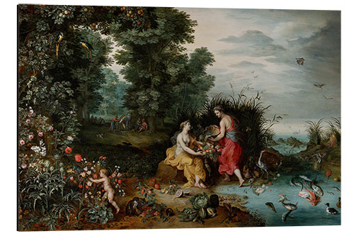 Tableau en aluminium Allegory of Earth and Water, 1650