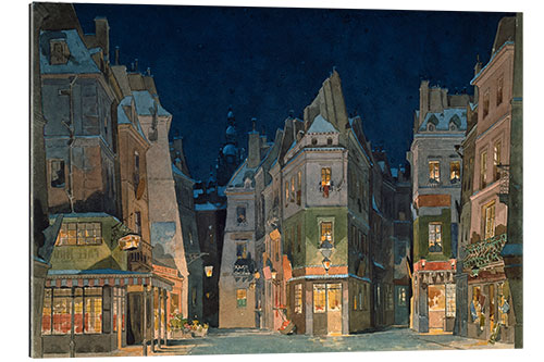 Tableau en plexi-alu Set Design for "La Bohème" by G. Puccini