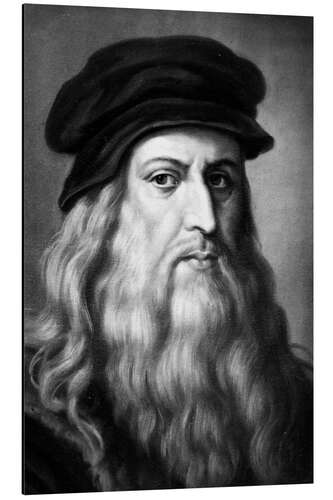 Aluminium print Portrait "Leonardo", Leonardo da Vinci, 1885