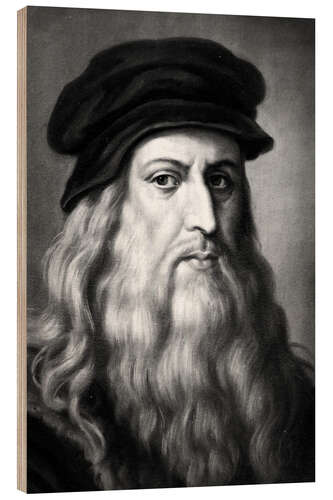Trebilde Portrait "Leonardo", Leonardo da Vinci, 1885