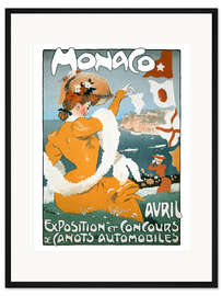 Gerahmter Kunstdruck Motorbootausstellung, Monaco 1905