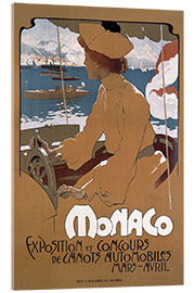 Acrylglasbild Monaco, Canots Automobil-Ausstellung, 1900 - Adolfo Hohenstein