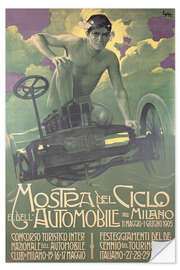 Sticker mural Mostra del Ciclo e dell’Automobile Milano, 1905