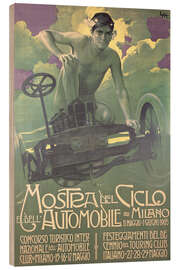 Hout print Mostra del Ciclo e dell’Automobile Milano, 1905